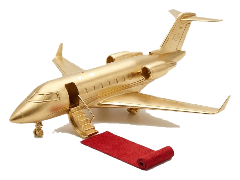 gold jet red carpet