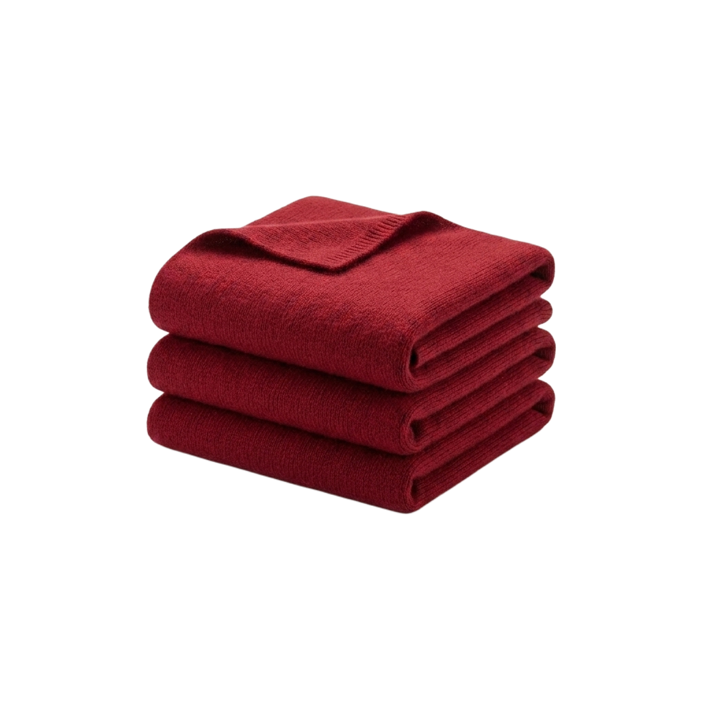 folded cashmere blanket